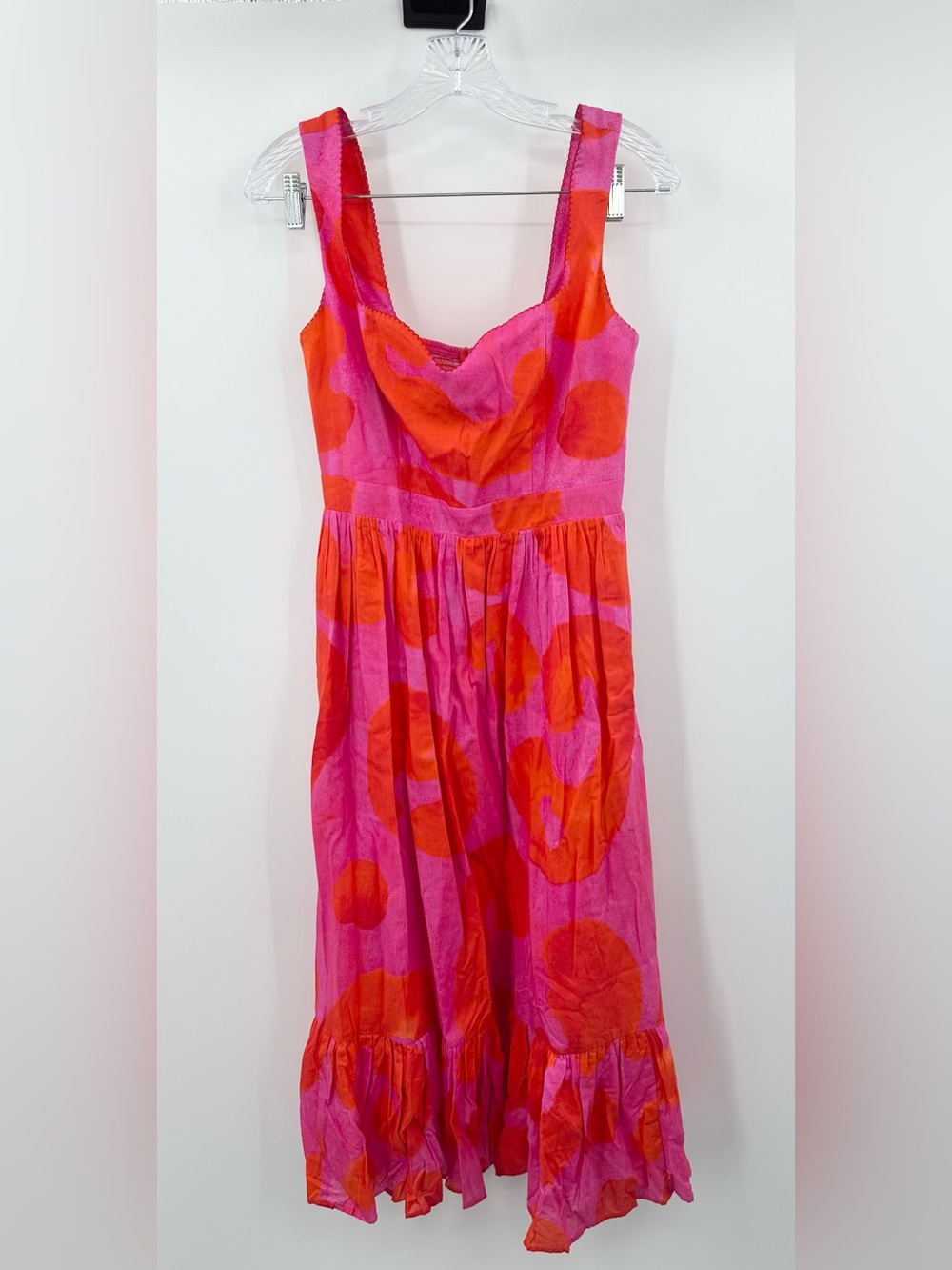 De Loreta Women's Veracruz Andina Midi Dress Pink/Red Size Large
